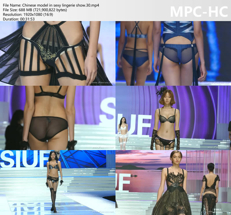 Chinese model in sexy lingerie show.30